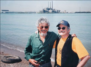 CEA Founder Ric Coronado and David Suzuki at Ojibway Shores, 1999.